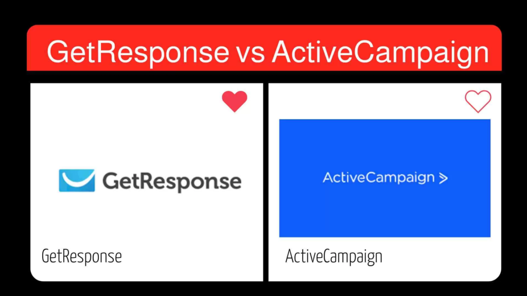 Comparison between GetResponse vs ActiveCampaign side by side.